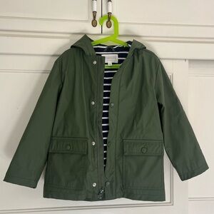 Gymboree lined rain jacket with snap buttons